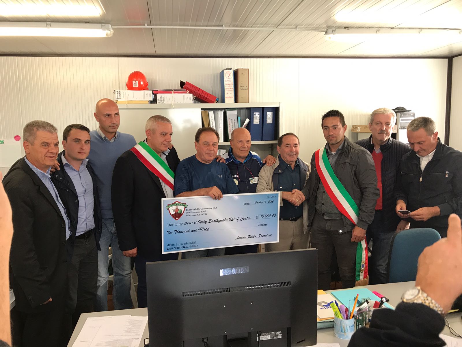 Pieve Torina: 10mila euro in donazione dal Pontelandolfo Community Club