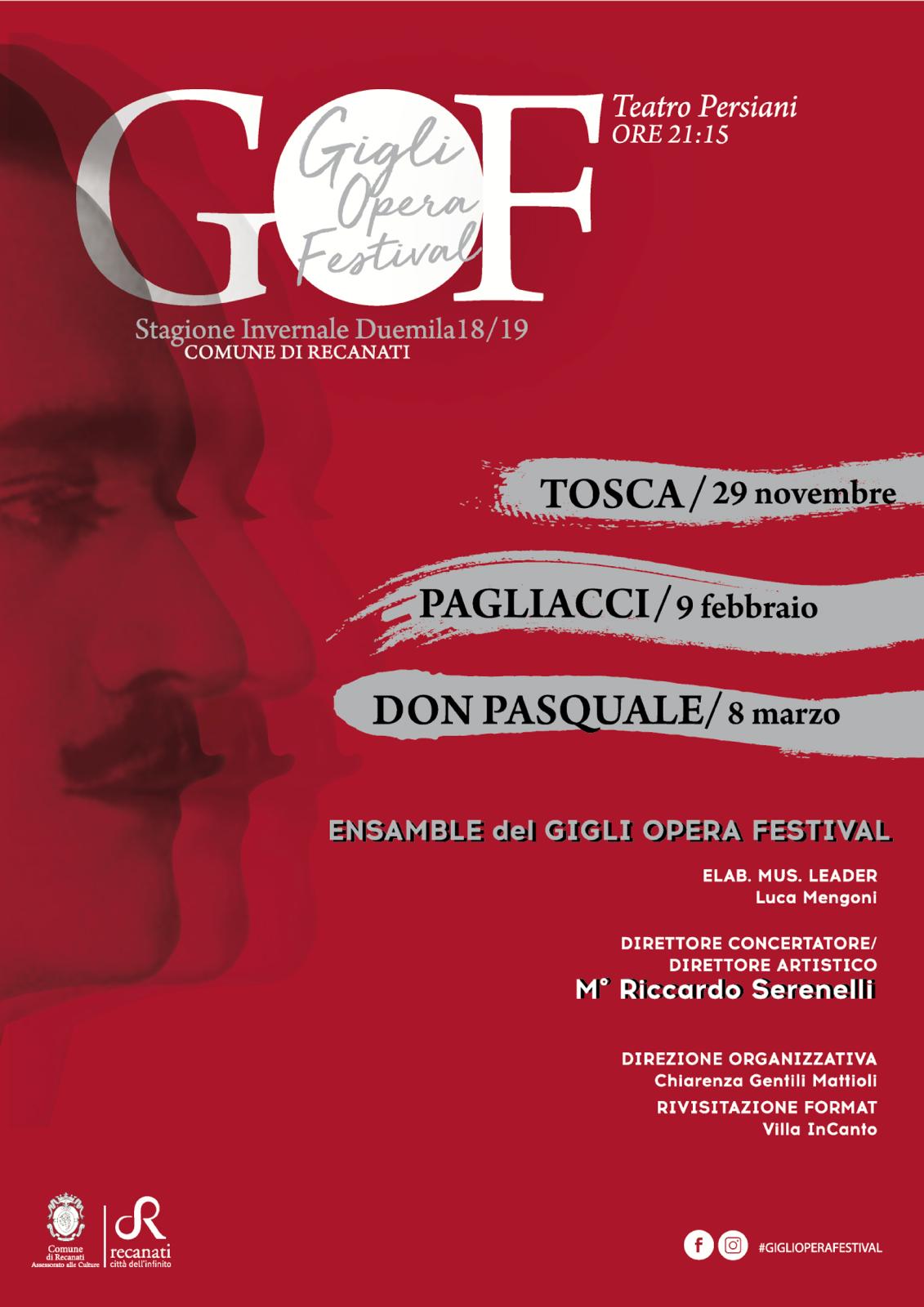 Il Gigli Opera Festival apre il sipario della stagione lirica invernale recanatese