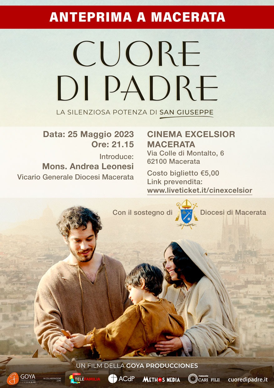 “Cuore di padre”, il 25 maggio docufilm su san Giuseppe al cinema Excelsior di Macerata